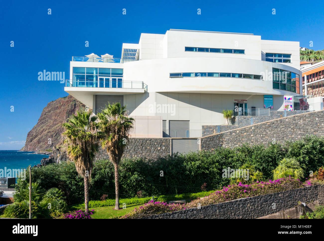 Madeira Portugal Madeira Camara de Lobos Museu de Imprensa Madeira Presse Museum Camara de Lobos Madeira Portugal eu Europa Stockfoto