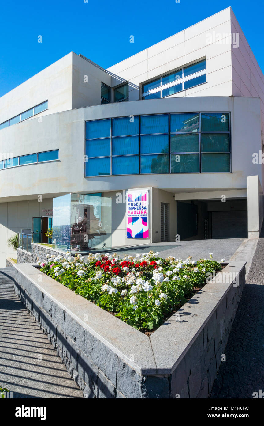 Madeira Portugal Madeira Camara de Lobos Museu de Imprensa Madeira Presse Museum Camara de Lobos Madeira Portugal eu Europa Stockfoto