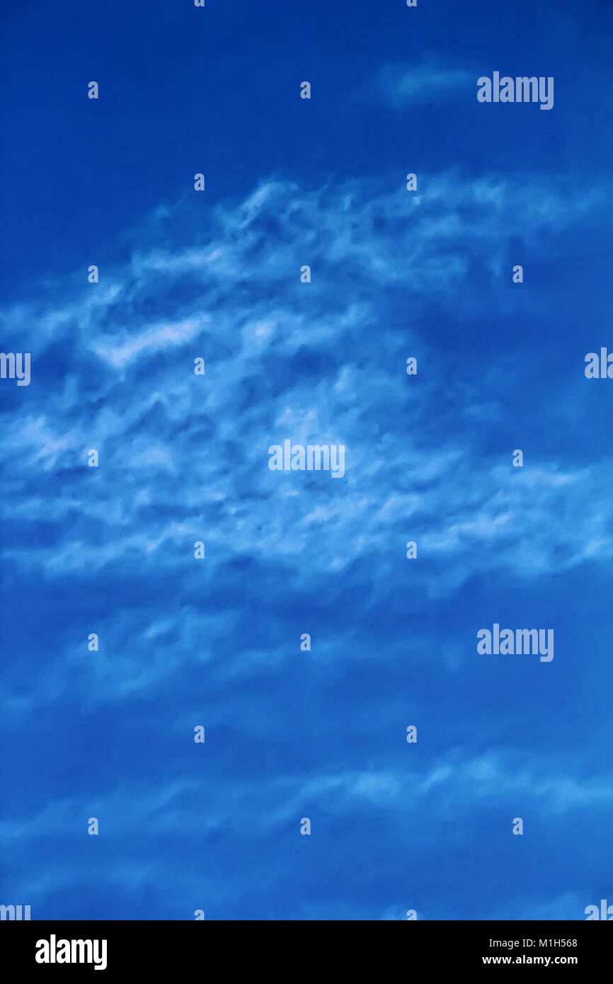 Hohe Wolke (altocumulus) Wolken Schafe, Wolken, flauschig, Vlies Wolken bei Sonnenuntergang, Himmel, Himmel Stockfoto