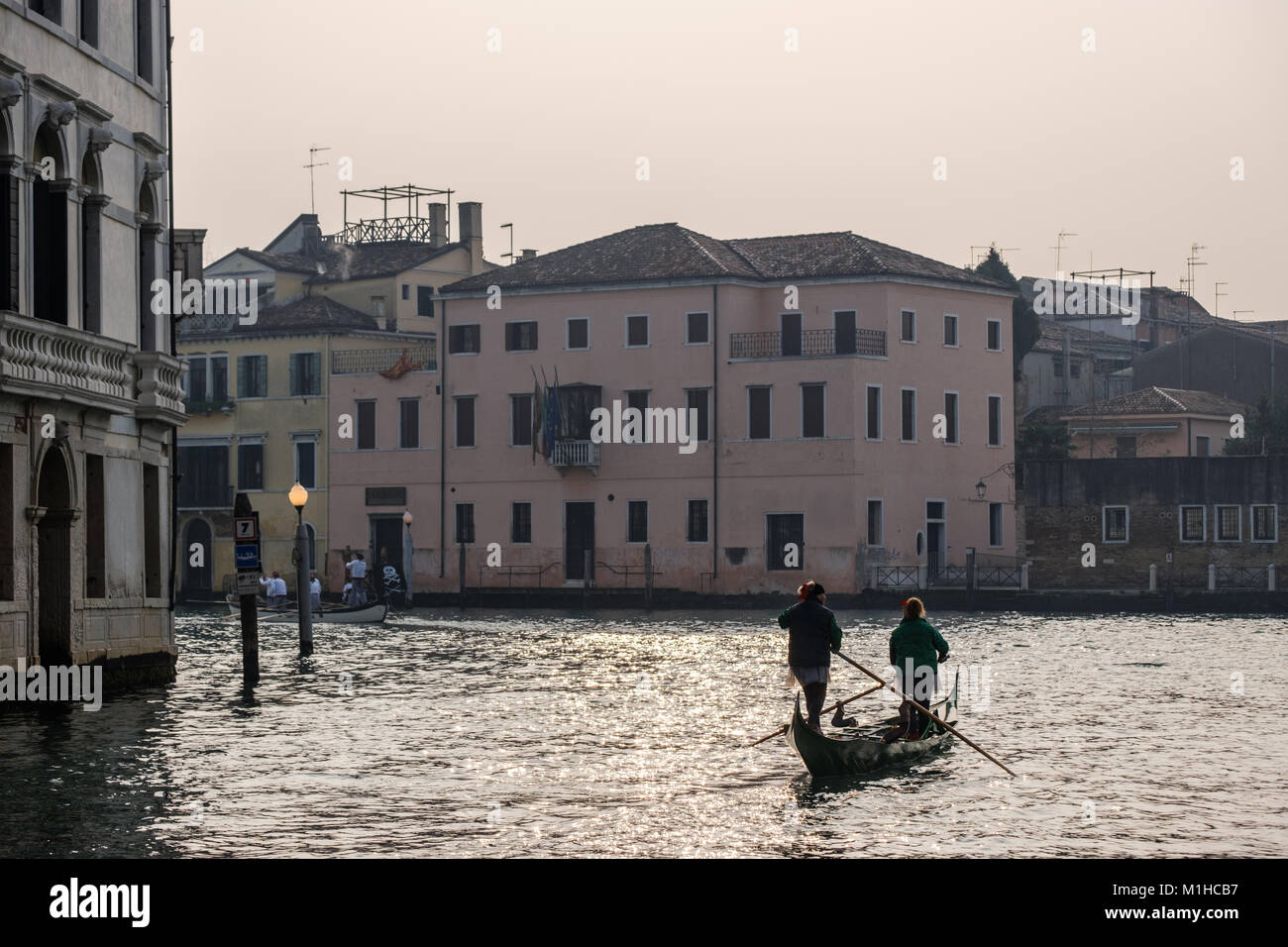 Rio di Cannagrande, Venedig, Italien. Januar 28, 2018 Stockfoto