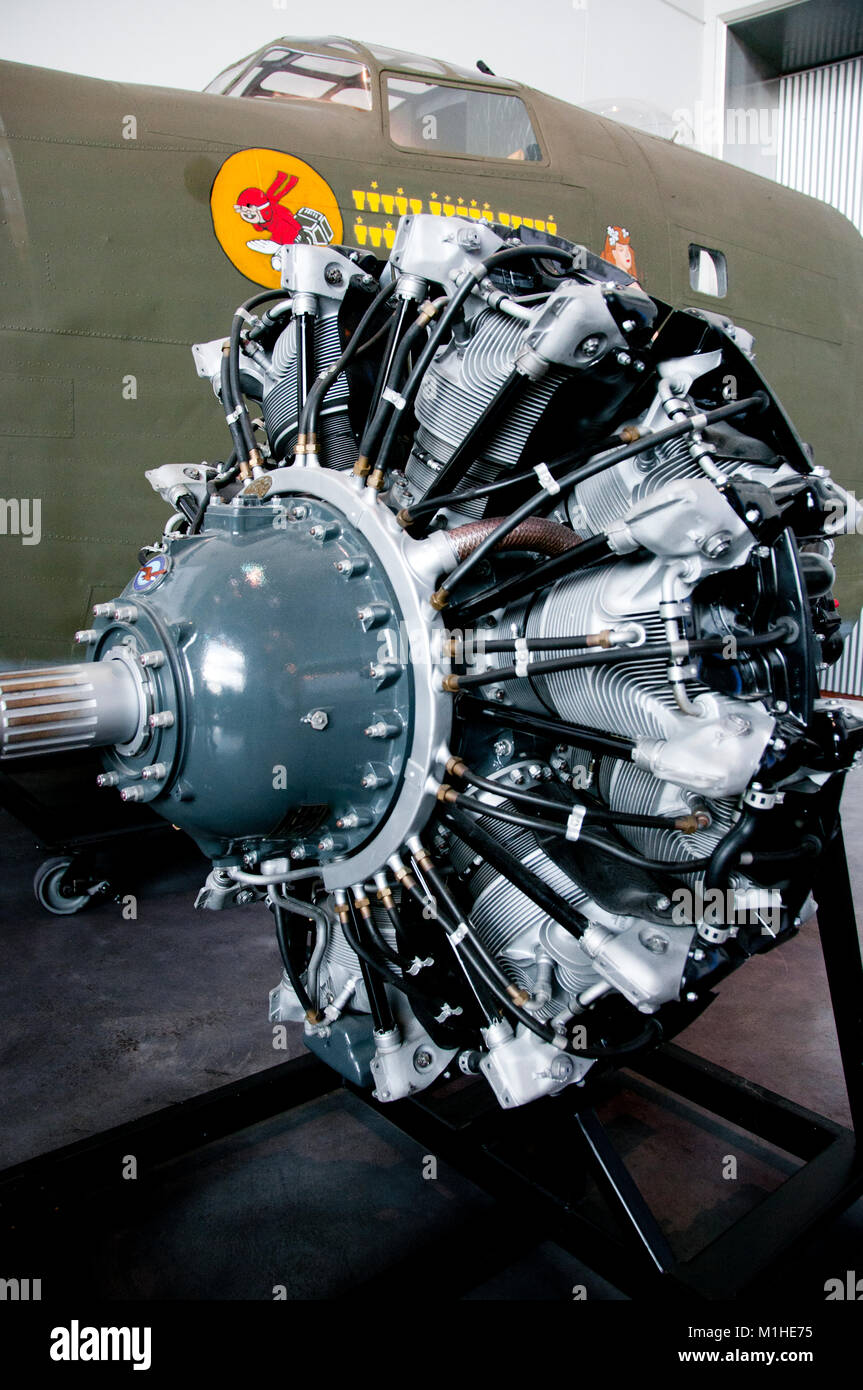 Pratt & Witney Twin Wasp Flugzeug Motor Stockfoto