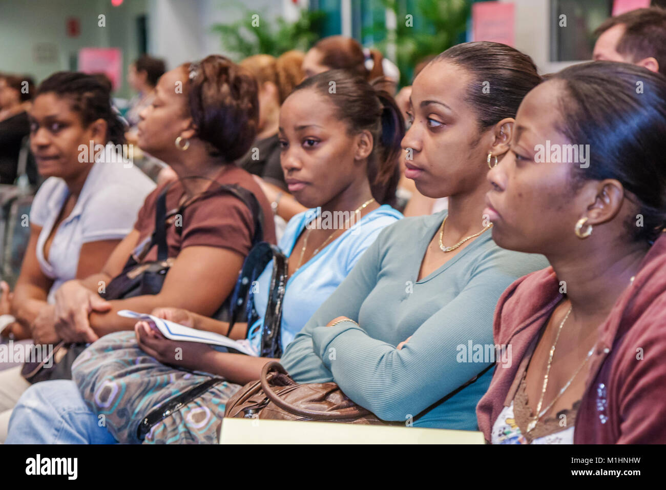 Miami Florida, Miami Dade College, Schule, Campus, offenes Haus, Häuser, Hochschulbildung, Schüler Lehrer, Lehrer, Berater, Berater, Auswahl, Auswahl Stockfoto