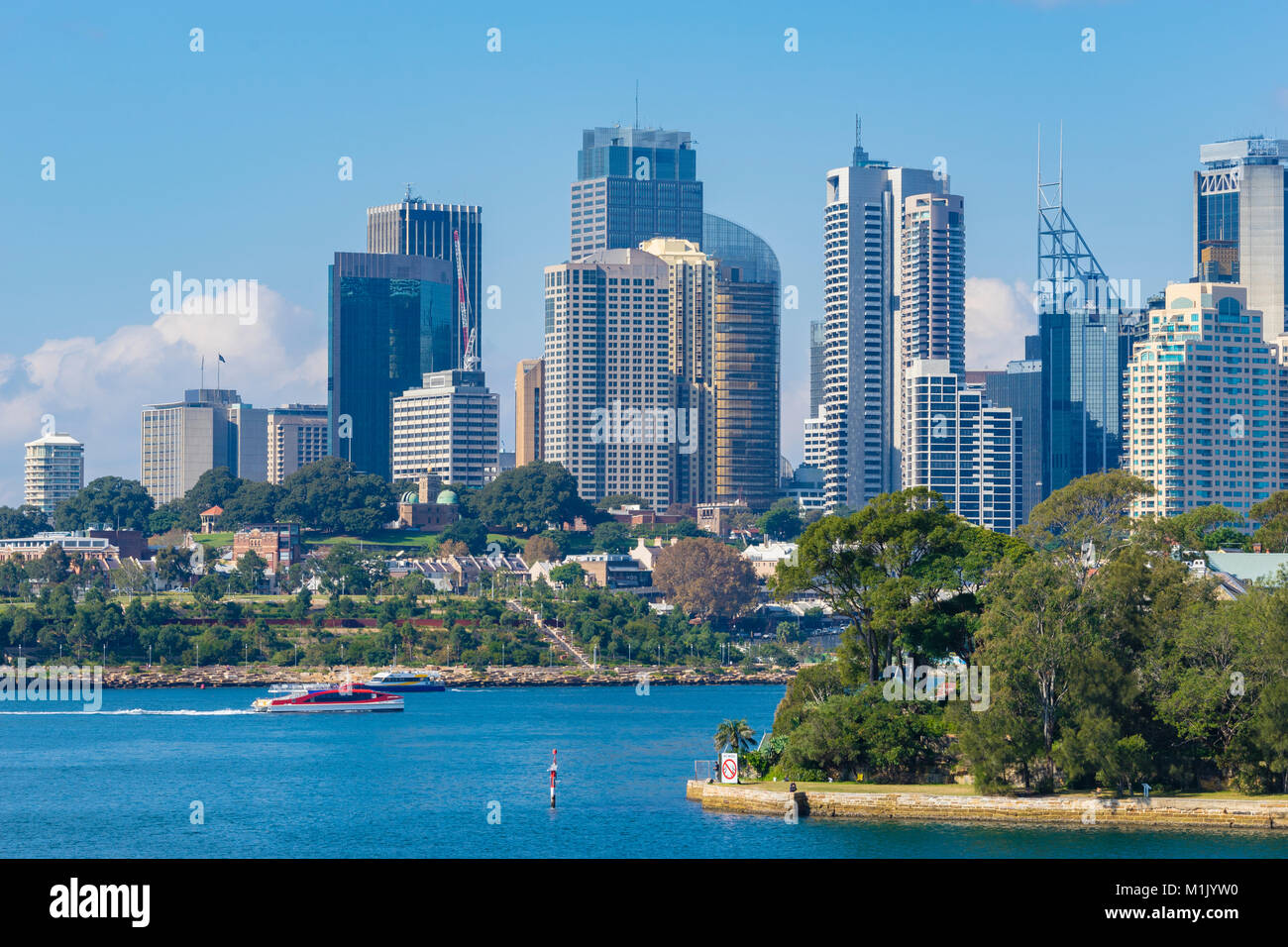Skyline von Sydney CBD in Tag Stockfoto