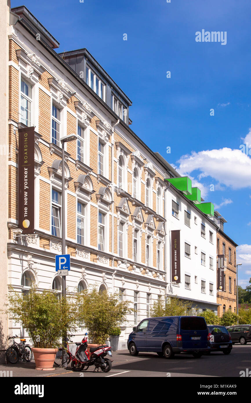 Deutschland, Köln, der New Yorker Design Hotel im Bezirk Mülheim. Deutschland, Koeln, das die New Yorker Design Hotel im Stadtteil Mülheim. Stockfoto
