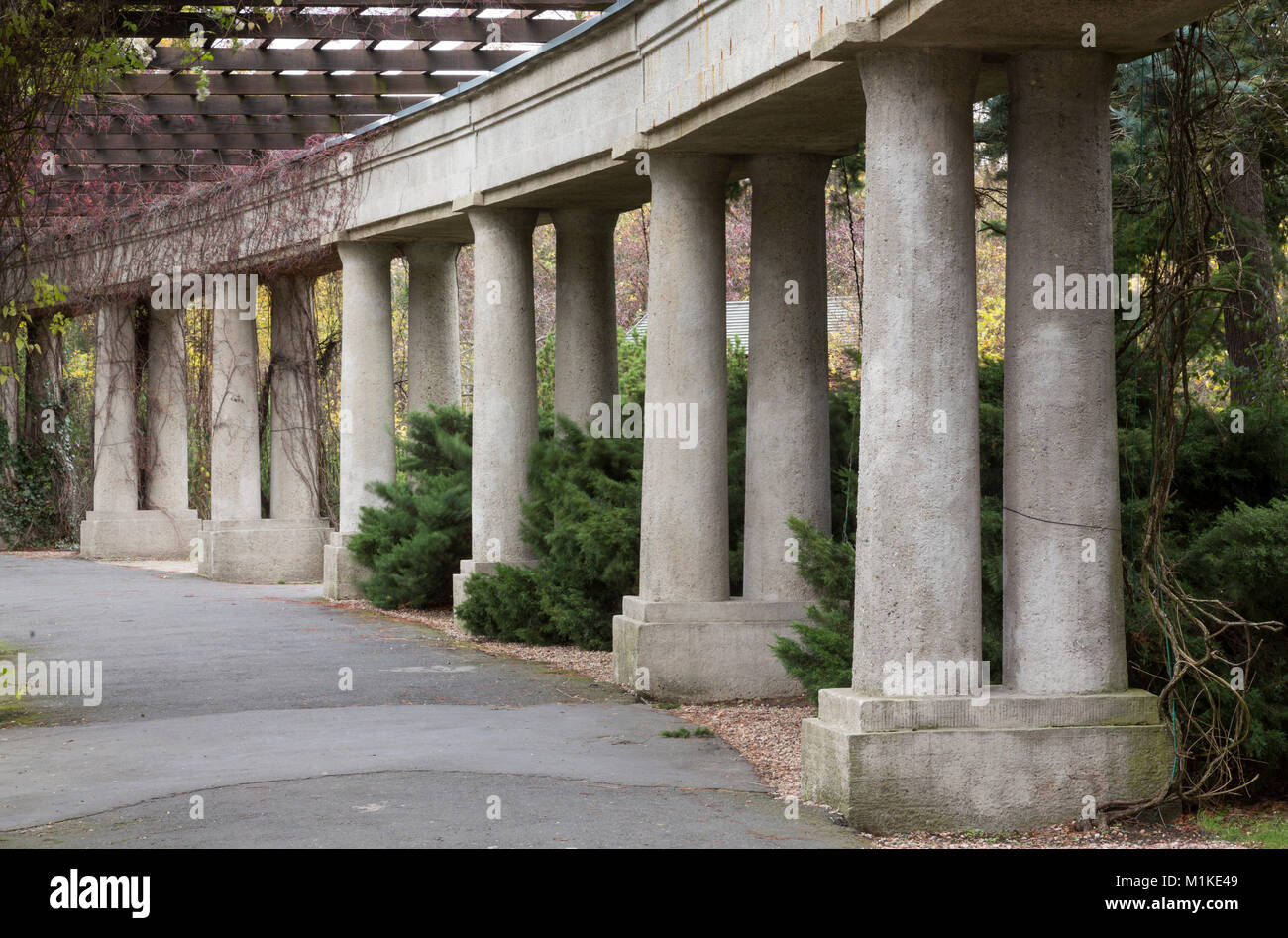 Wroclaw, Breslau, Gelände der Jahrhundertausstellung, Jahrhunderthalle, Hala Stulecia, (Hala Ludowa, zu Dt. Volkshalle) 1911-1913 von Max Berg erbaut, Stockfoto