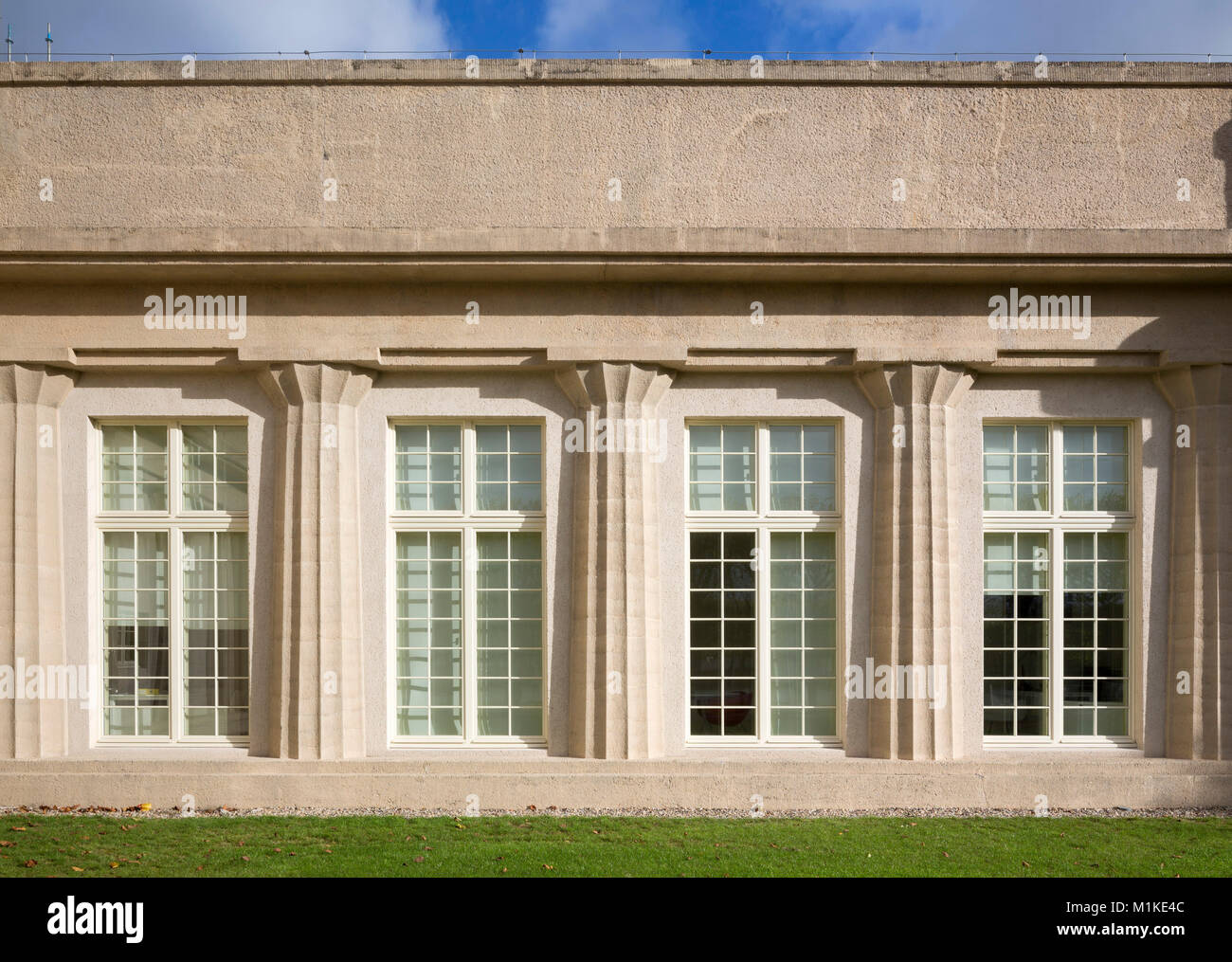 Wroclaw, Breslau, Gelände der Jahrhundertausstellung, Hala Stulecia, (Hala Ludowa, zu Dt. Volkshalle) 1911-1913 von Max Berg erbaut, Gesamtplanung des Stockfoto