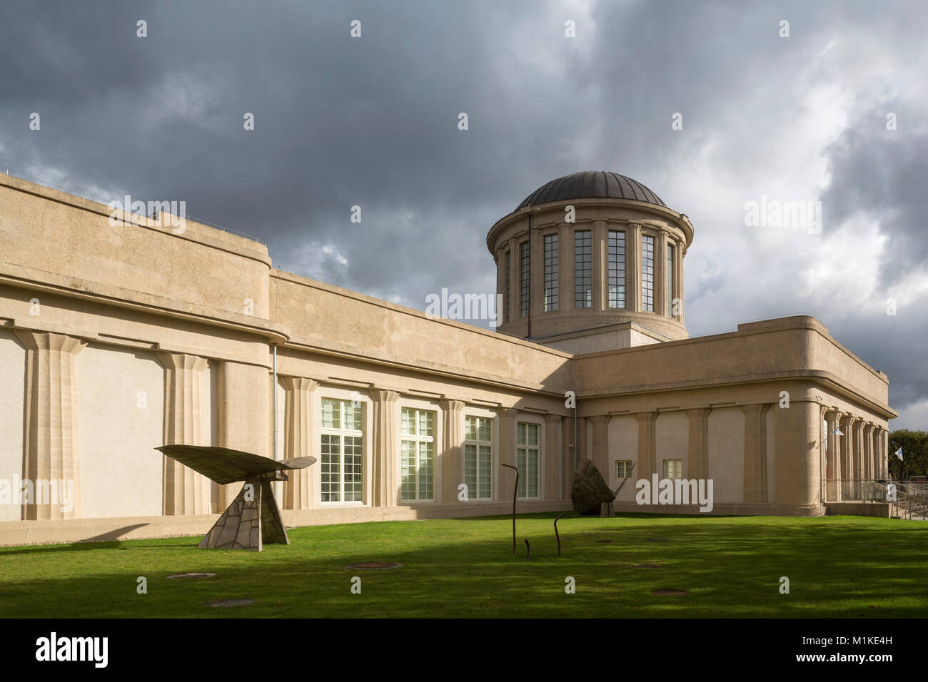 Wroclaw, Breslau, Gelände der Jahrhundertausstellung, Hala Stulecia, (Hala Ludowa, zu Dt. Volkshalle) 1911-1913 von Max Berg erbaut, Gesamtplanung des Stockfoto