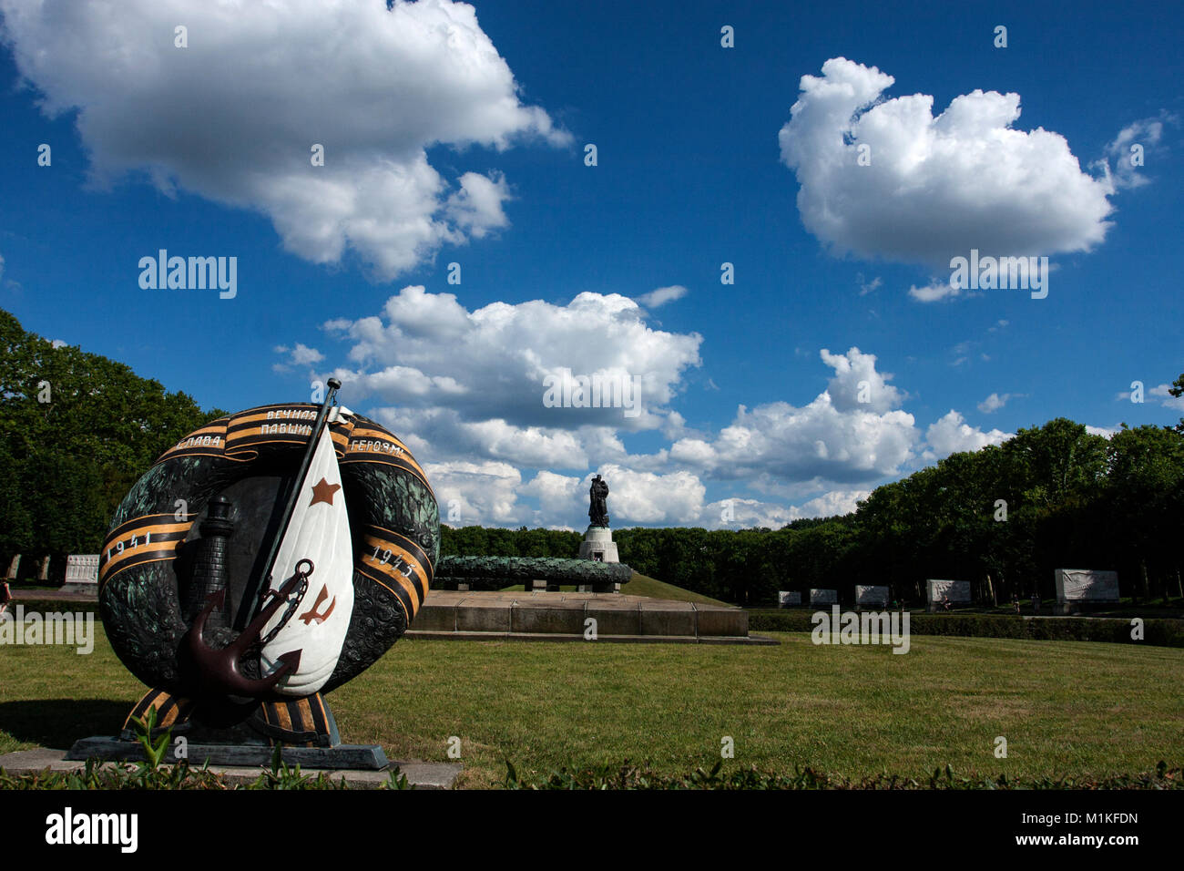 Treptower Park in Berlin. Stockfoto