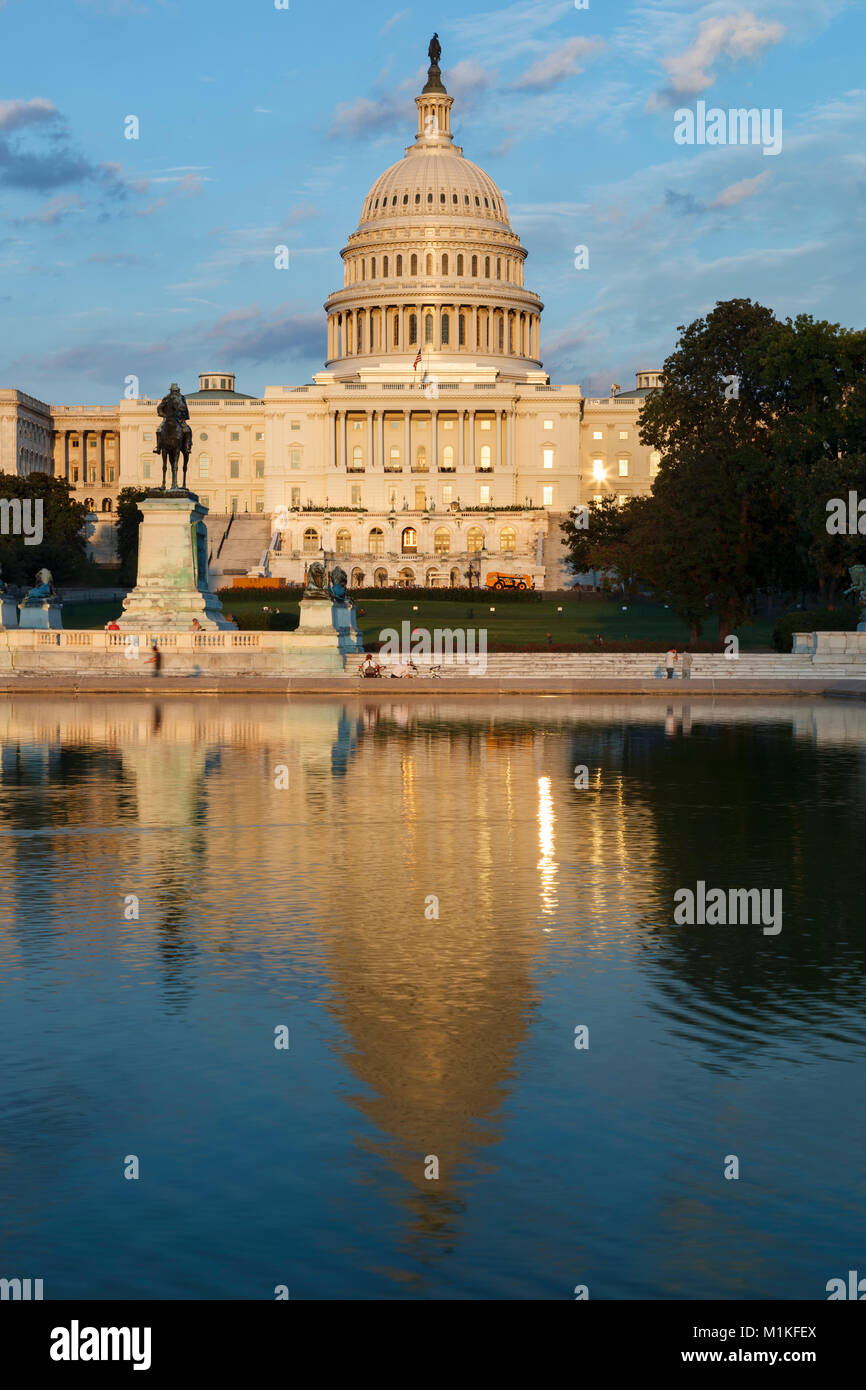 U.S. Capitol, Capitol Reflecting Pool, Washington, District of Columbia USA Stockfoto