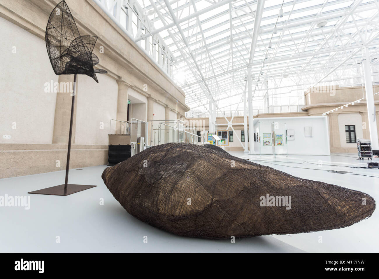 Wroclaw, Polen 31.Januar 2018 Das Nationalmuseum in Breslau gekauft Skulpturen von Magdalena Abakanowicz Krzysztof Kaniewski/Alamy leben Nachrichten Stockfoto