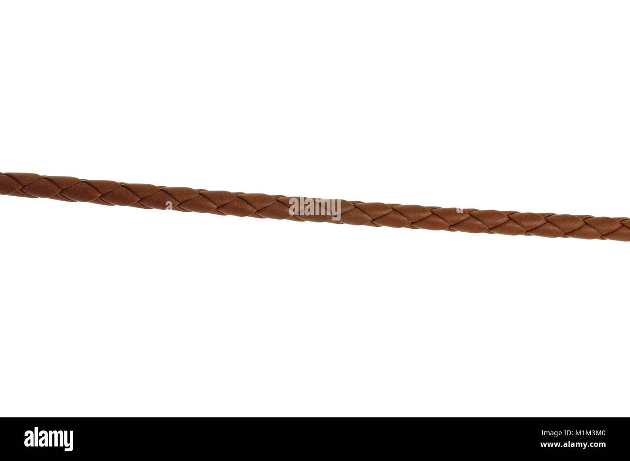 Haut Armband geflochten auf weißem Hintergrund Stockfoto