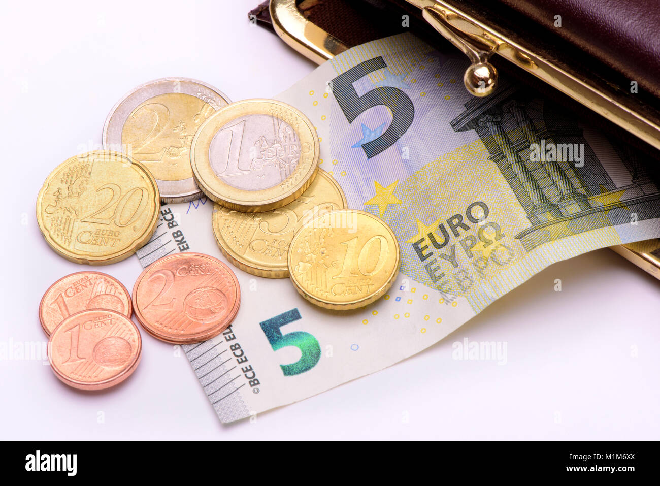 Mindestlohn 8,84 Euro pro Stunde Stockfoto