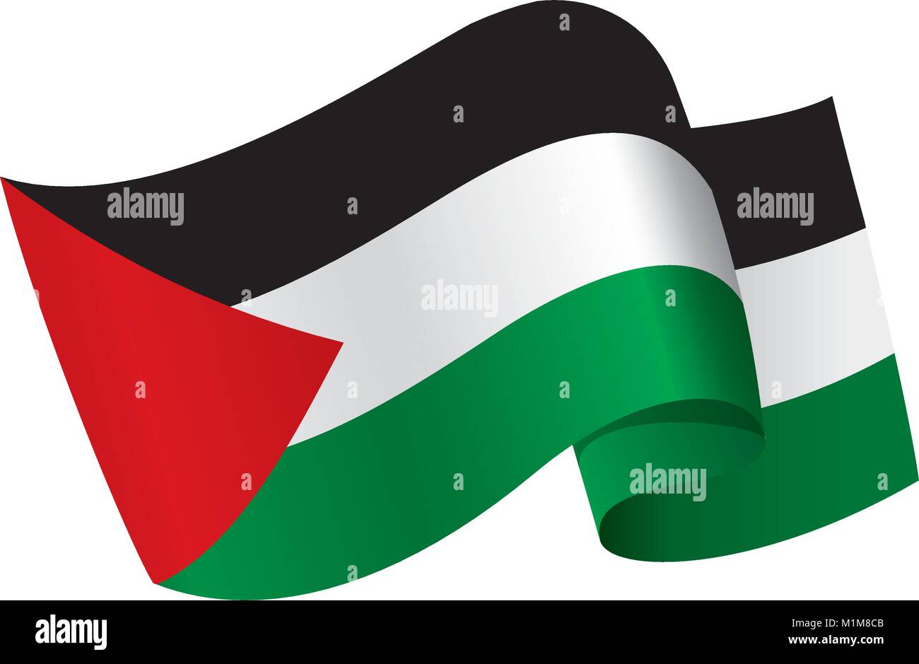 Palästina der flagge Stock-Vektorgrafiken kaufen - Alamy
