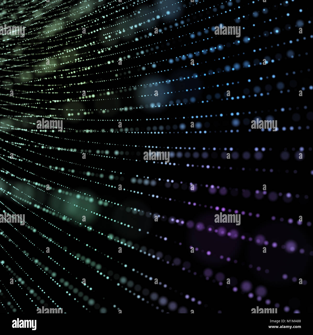 Grosse Daten Visualisierung. Informationen ästhetisches Design. Visuelle Daten Komplexität. 3D-Darstellung. Stockfoto
