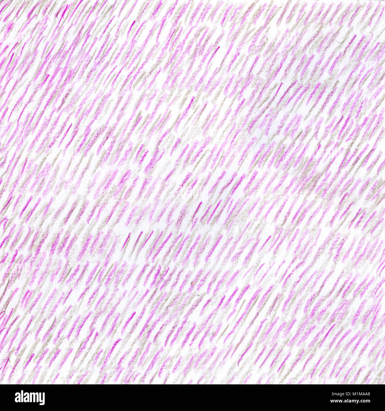 Violett Grau Textur. Oblique Buntstift Anschläge. Zeichnung von Hand. Hintergrund für eine Webseite, Abstraktion, Stoff Muster. Stockfoto
