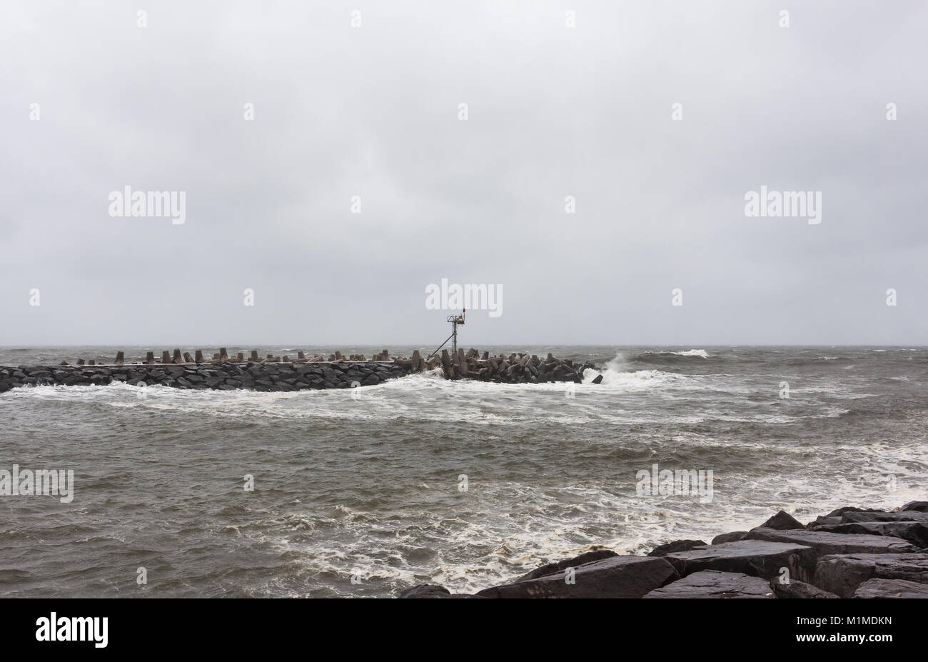 1802 New Jersey am Sonntag, den 28. Oktober, 2012. Einen Tag vor dem Hurrikan Sandy gemacht Landfall. Stockfoto