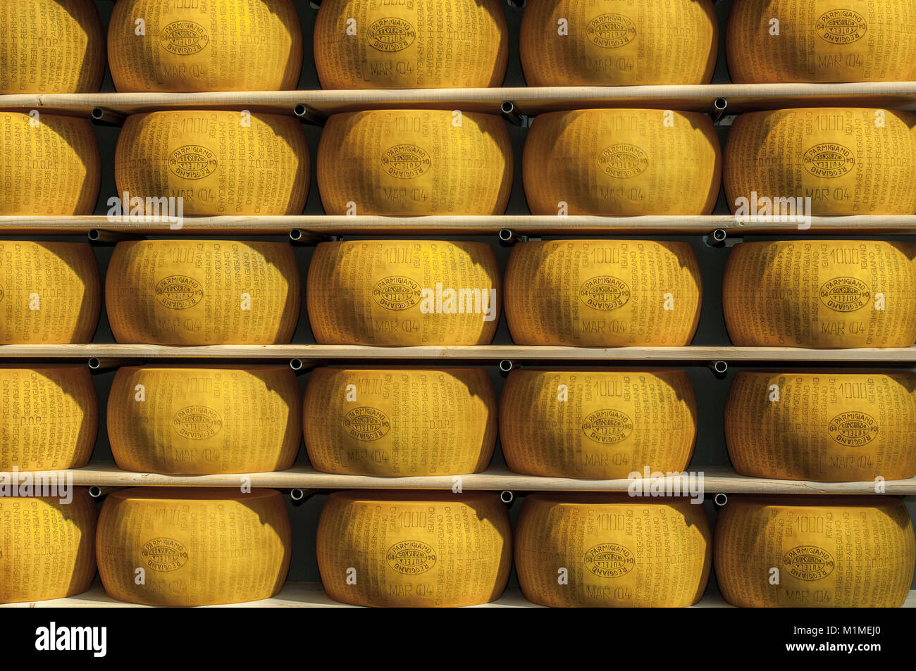 Italien Emilia Romagna Parmigiano Reggiano Stockfoto