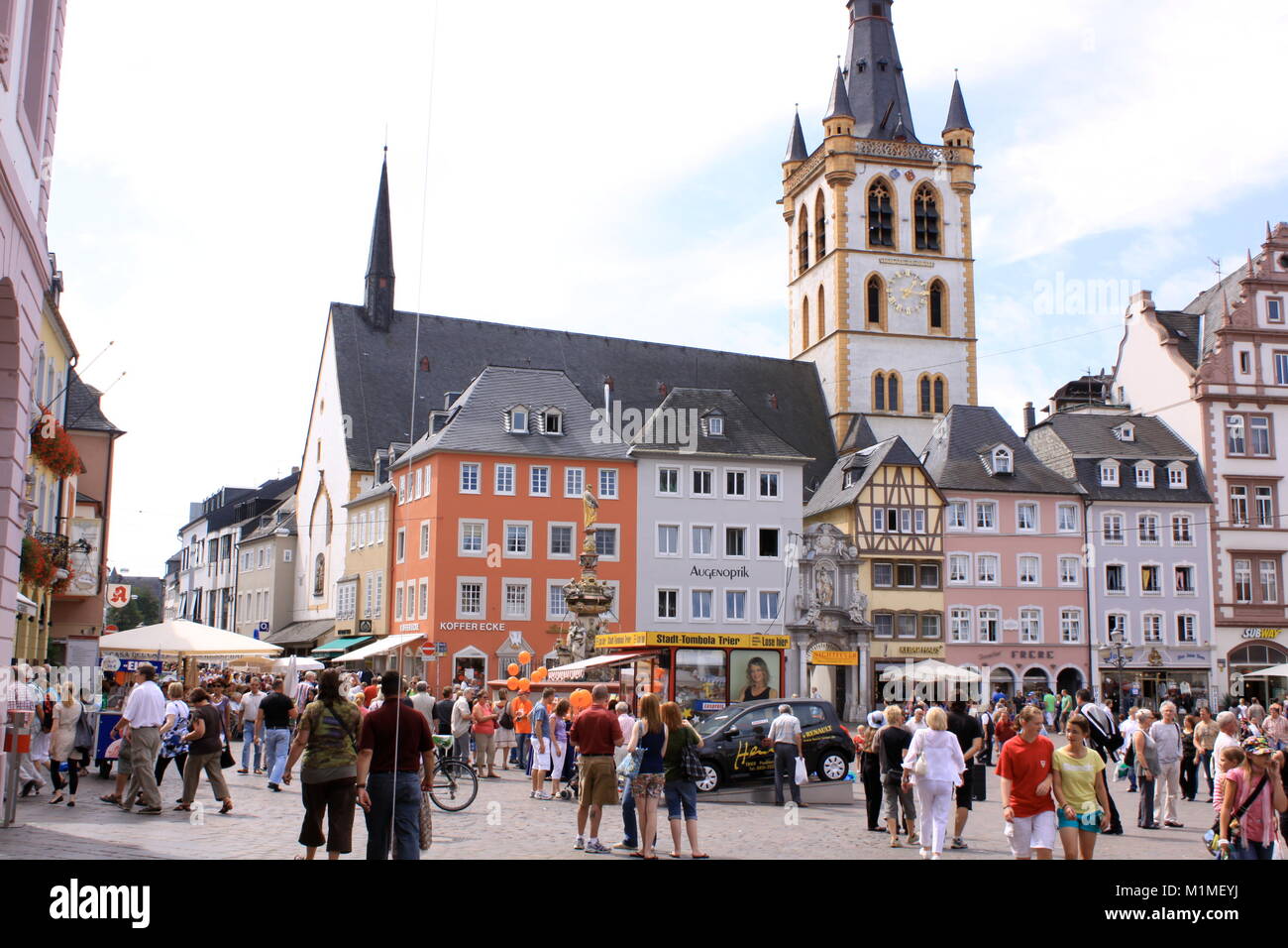 Trier, Deutschland, City Square Stockfoto