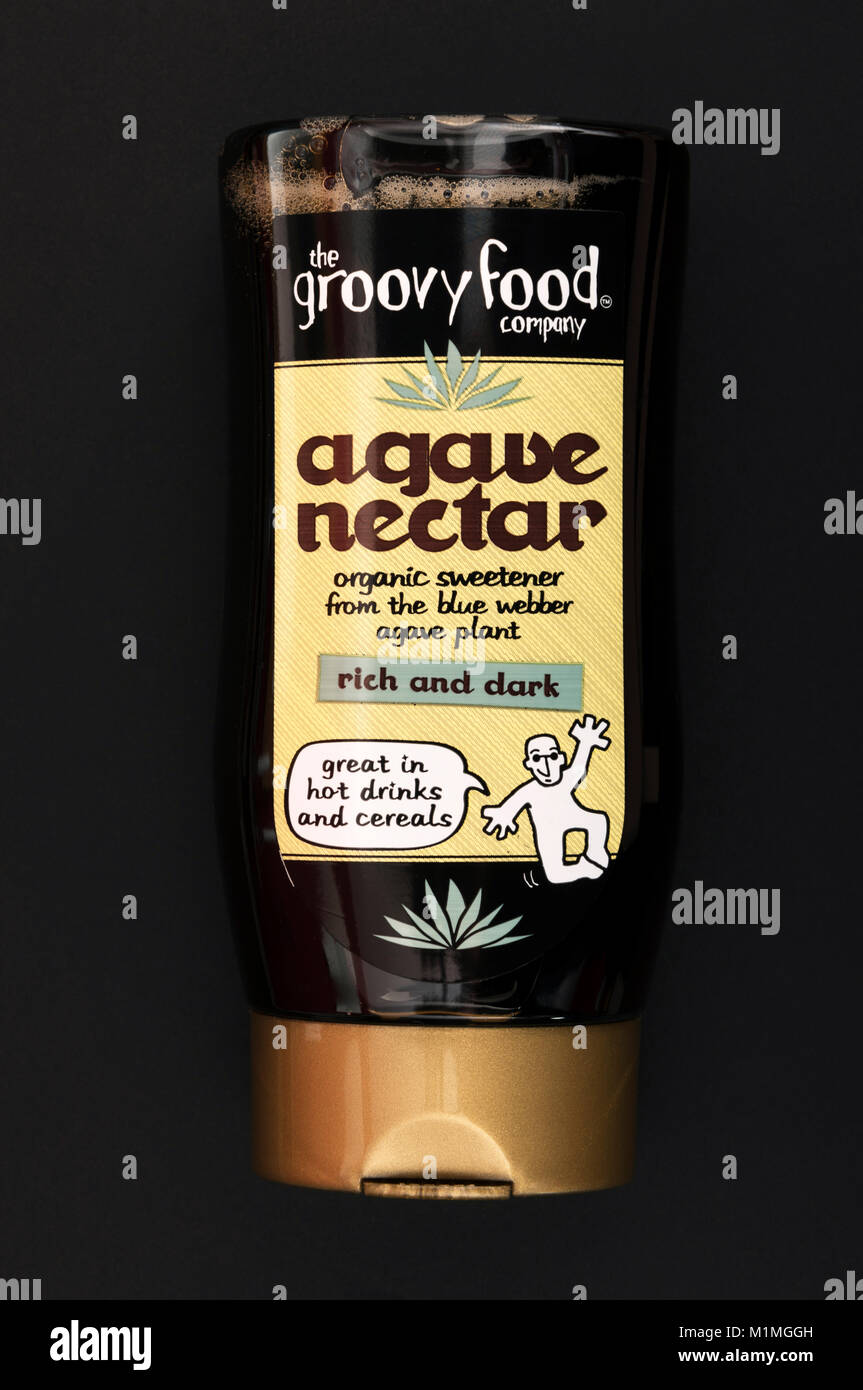 Die Groovy Food Company agave Nectar Stockfoto