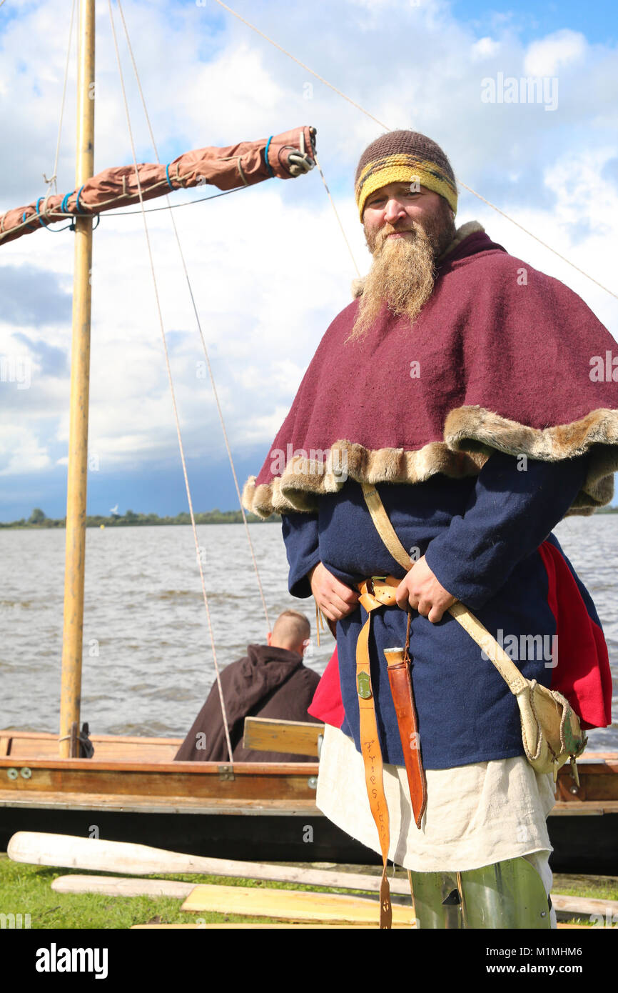 Viking auf dem Schiff 2. Stockfoto