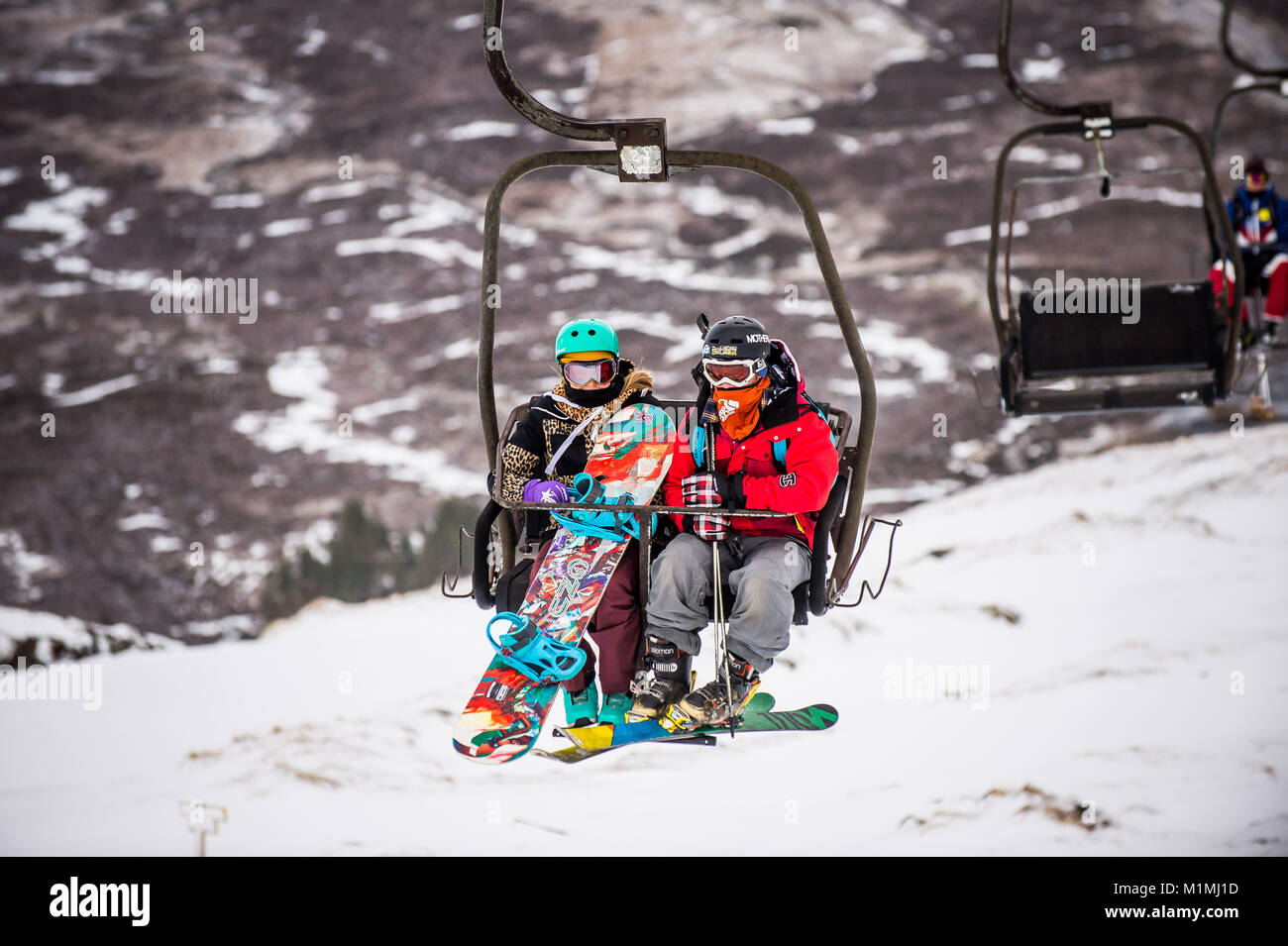 Glencoe Mountain Resort, Schottland Stockfoto