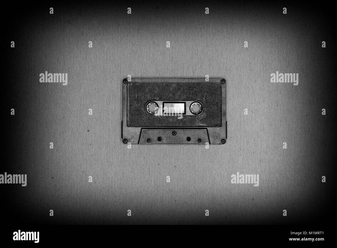 Retro schwarz Audio Tape Stockfoto