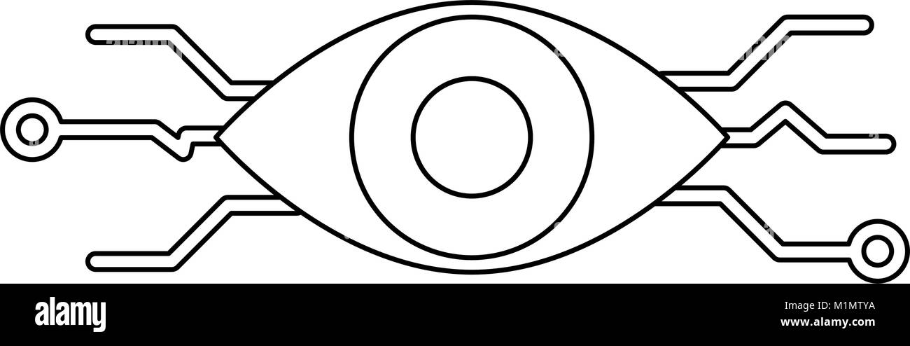 Bionic eye Symbol Stock Vektor