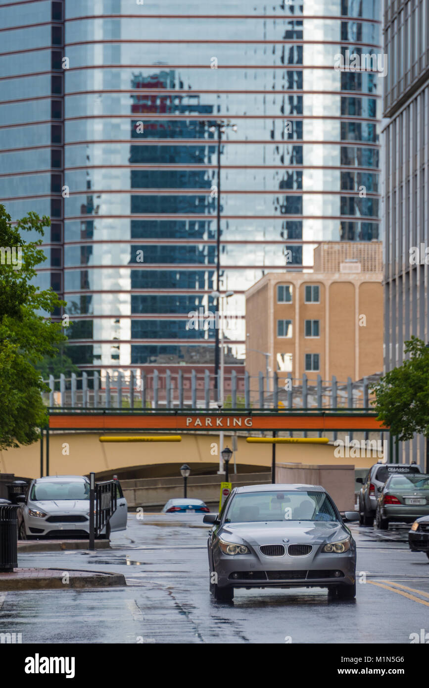 Atlantic Station Geschäfts-, Einkaufs- und residentail Bezirk in Atlanta, Georgia. (USA) Stockfoto
