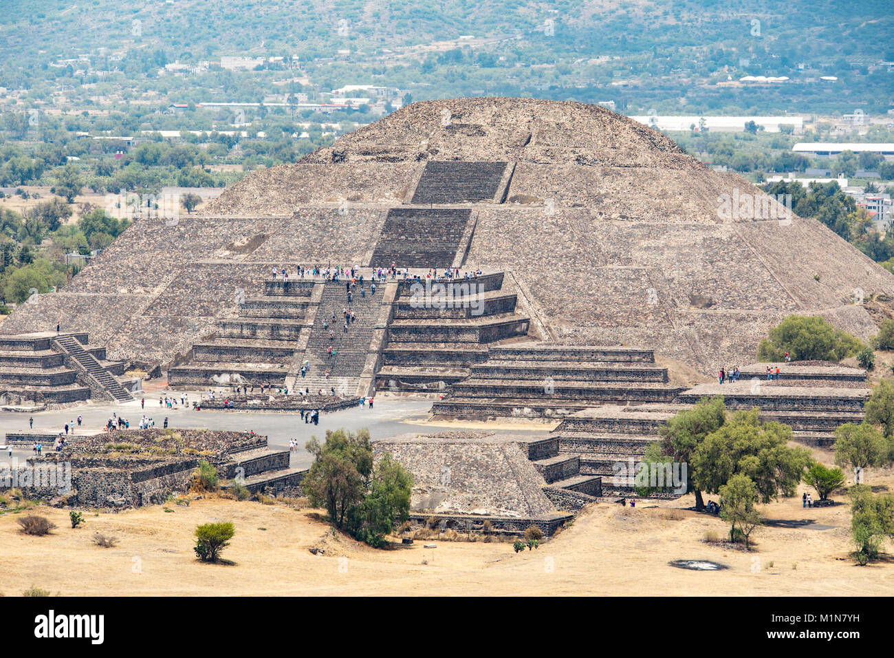 Pyramide der Sonne, Teotihuacán, Mexiko City, Mexiko Stockfoto