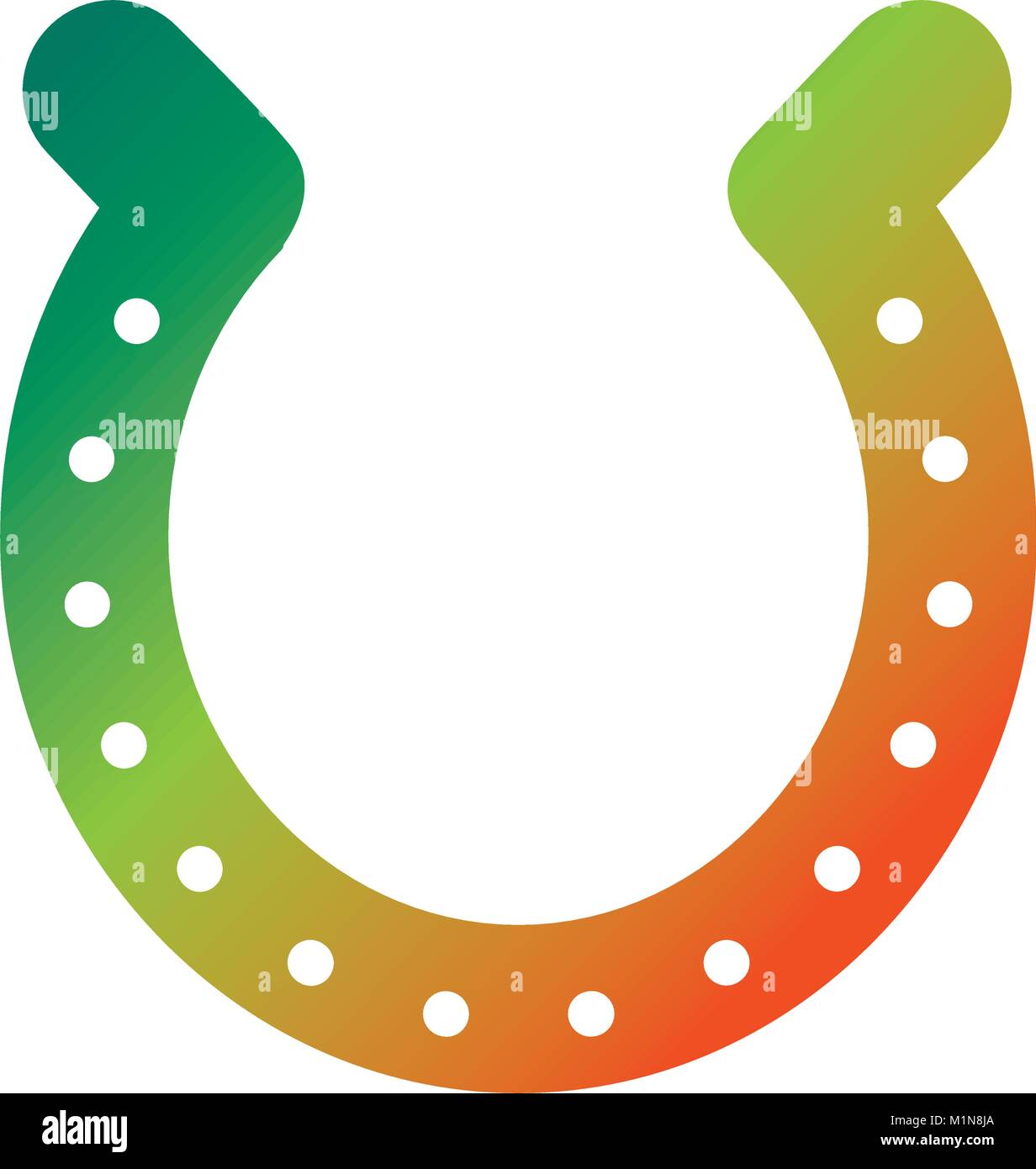 Hufeisen Glück gute Symbol Alamy