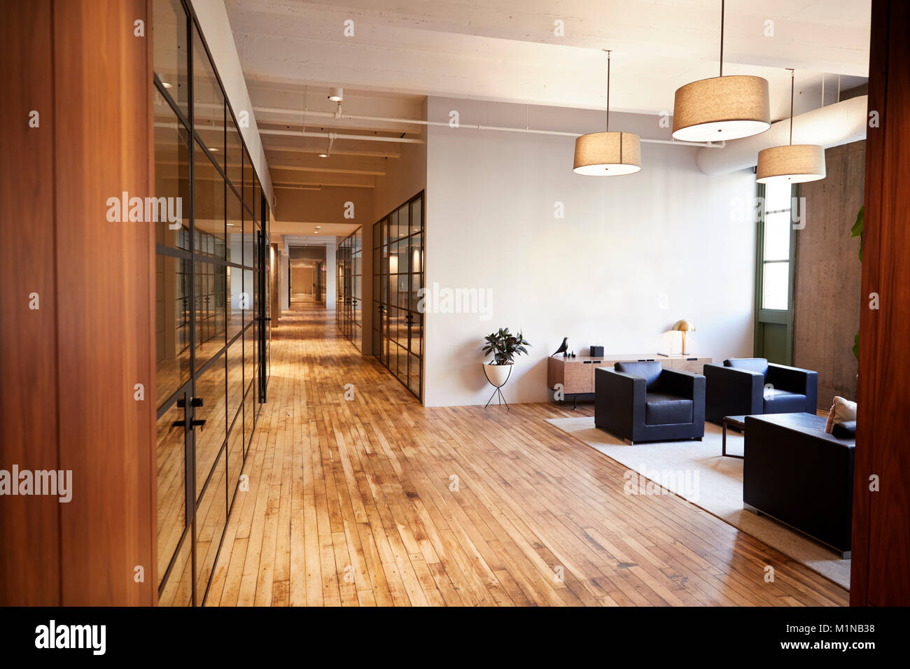Leere Lounge und Meeting Raum im Luxus Geschäftsräume Stockfoto
