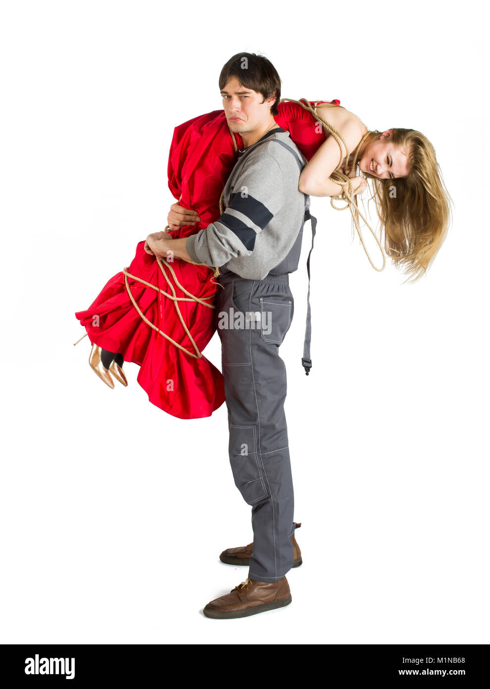 Konzept der mesalliance und ungleiche übereinstimmen. Stockfoto