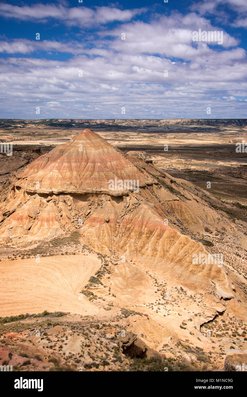 Bardenas Reales Naturpark, Navarra, Spanien Stockfoto