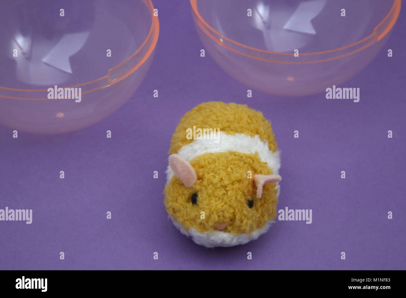 Batteriebetriebenes Spielzeug Hamster und Kugel Stockfoto