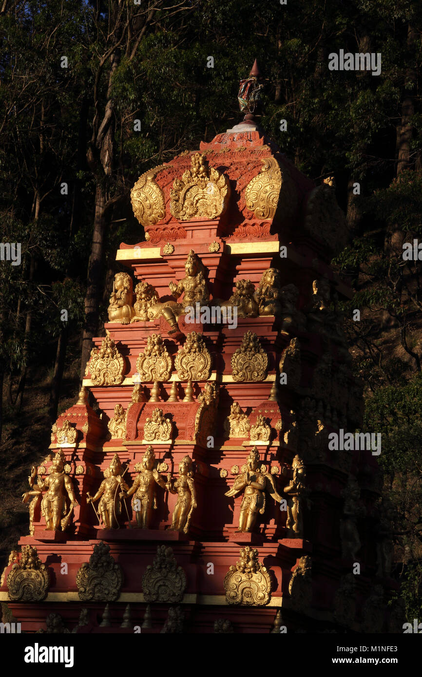 Sita Amman Tempel Seetha Eliya zentrale Provinz Sri Lanka sagte, daß der Punkt zu sein, wo Ravana gehaltenen Sita Gefangen Im Ramayana Stockfoto