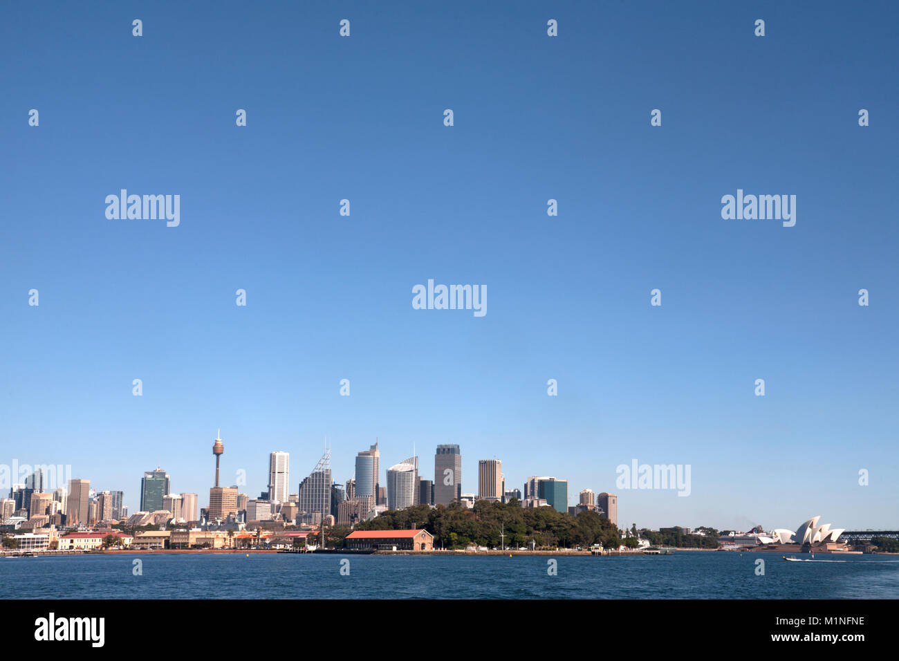 Die domain Sydney Harbour Sydney New South Wales, Australien Stockfoto