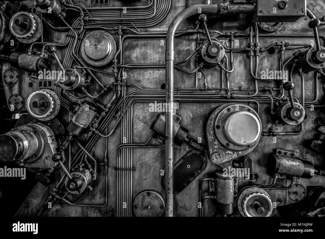 Drucker-Offsetdruckmaschine in Industrie-Anlage Stockfoto