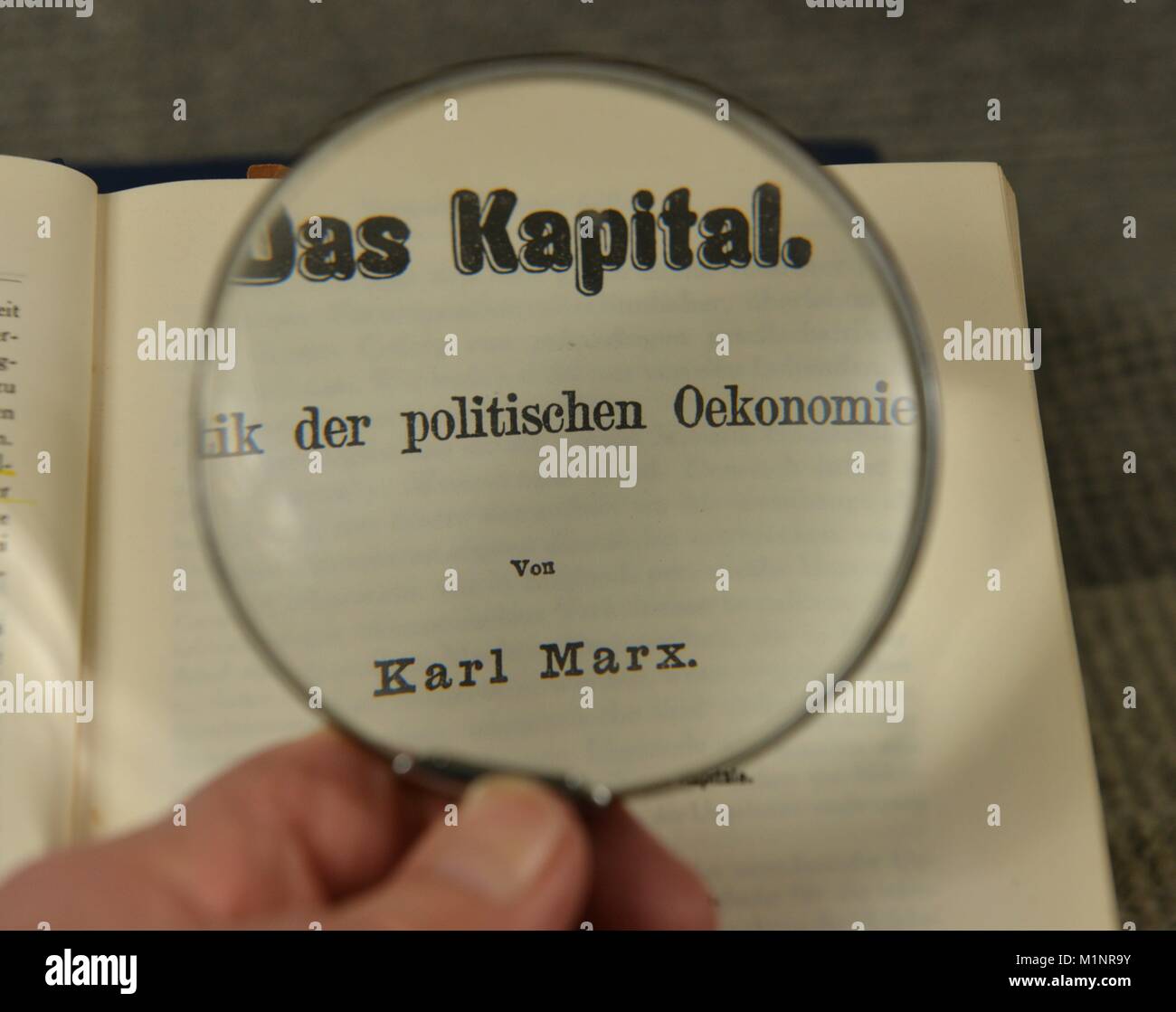 Karl Marx, Das Kapital | Verwendung weltweit Stockfoto