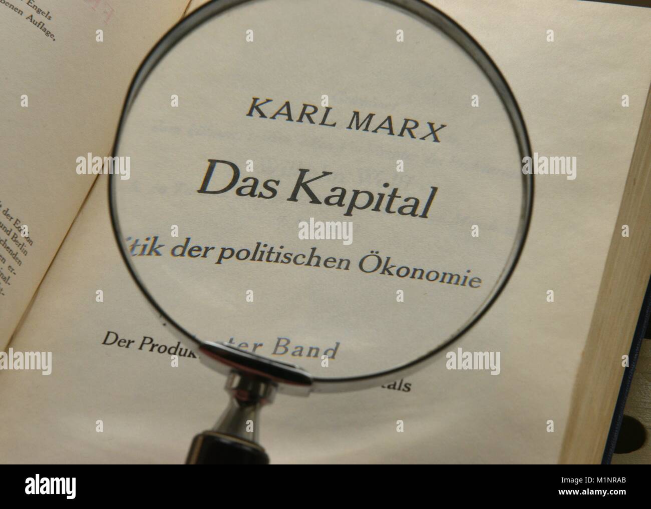Karl Marx, Das Kapital | Verwendung weltweit Stockfoto