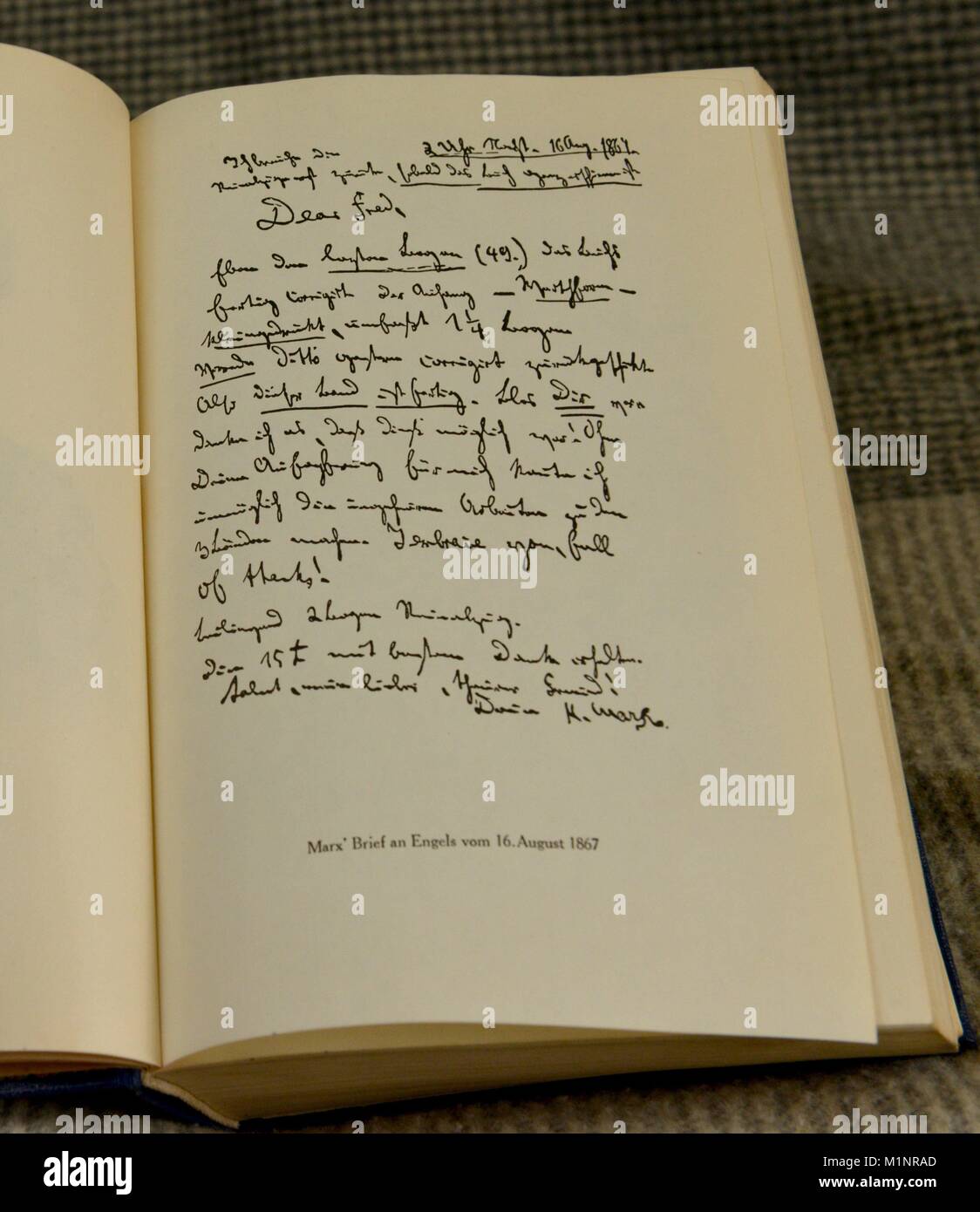 Karl Marx, Das Kapital | Verwendung weltweit Stockfoto