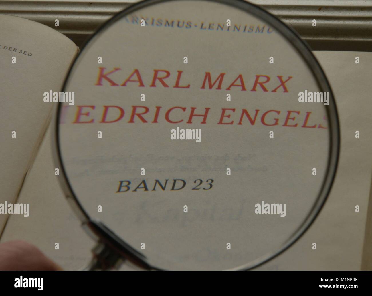 Karl Marx, Das Kapital | Verwendung weltweit Stockfoto