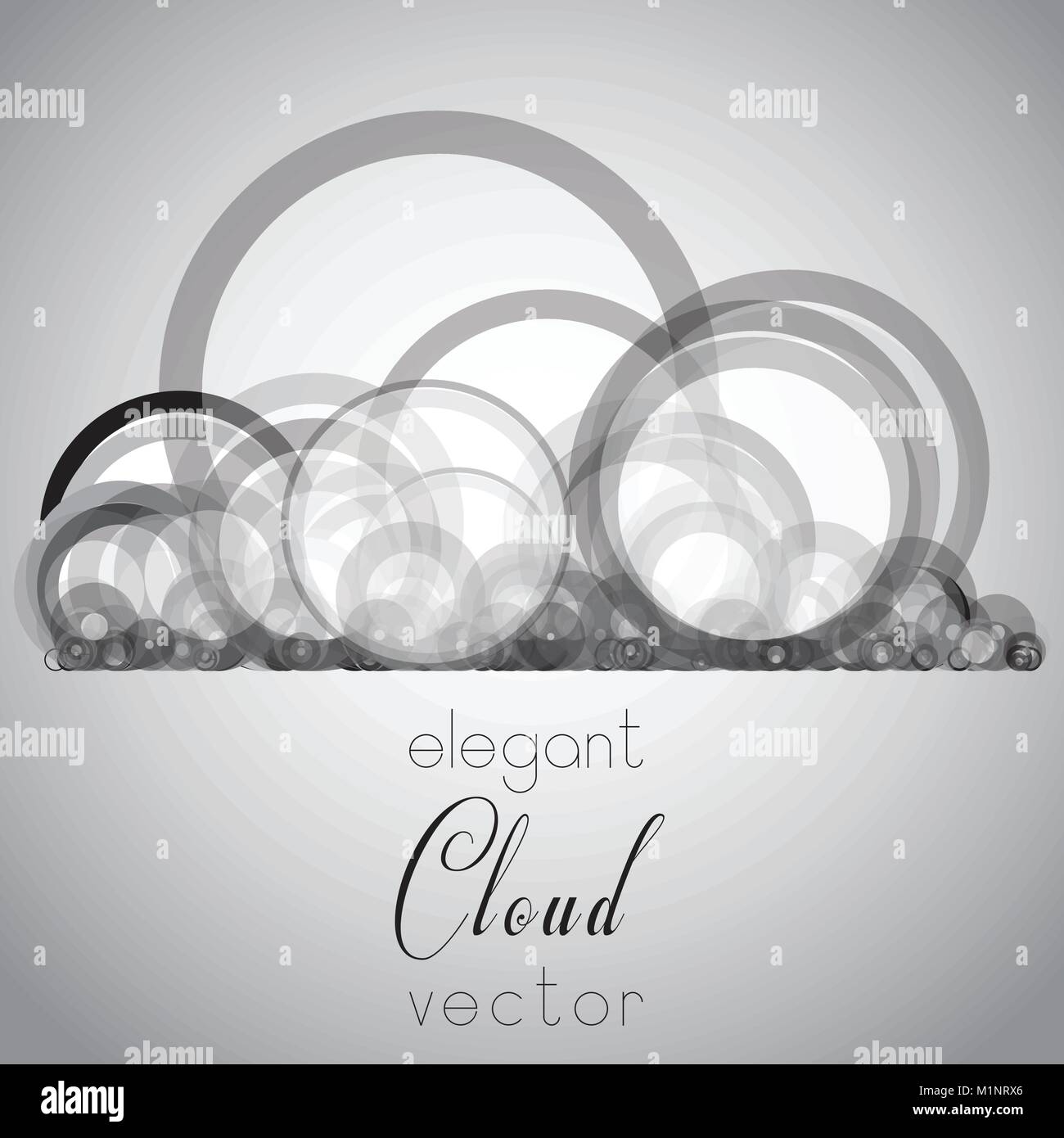 Elegante cloud Vektor Stock Vektor