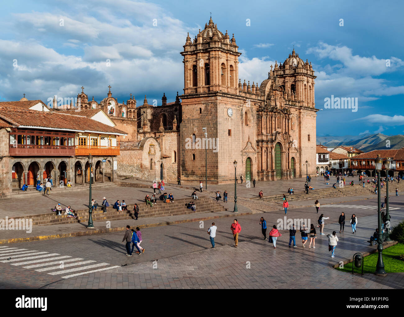 Kathedrale von Cusco, UNESCO-Weltkulturerbe, Cusco, Peru, Südamerika Stockfoto