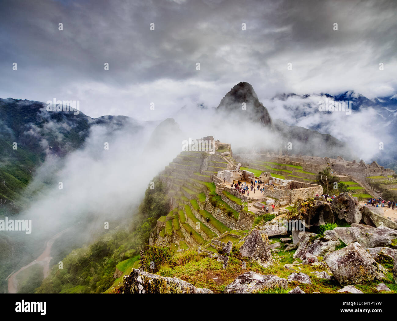 Machu Picchu Ruinen, UNESCO-Weltkulturerbe, Cusco Region, Peru, Südamerika Stockfoto