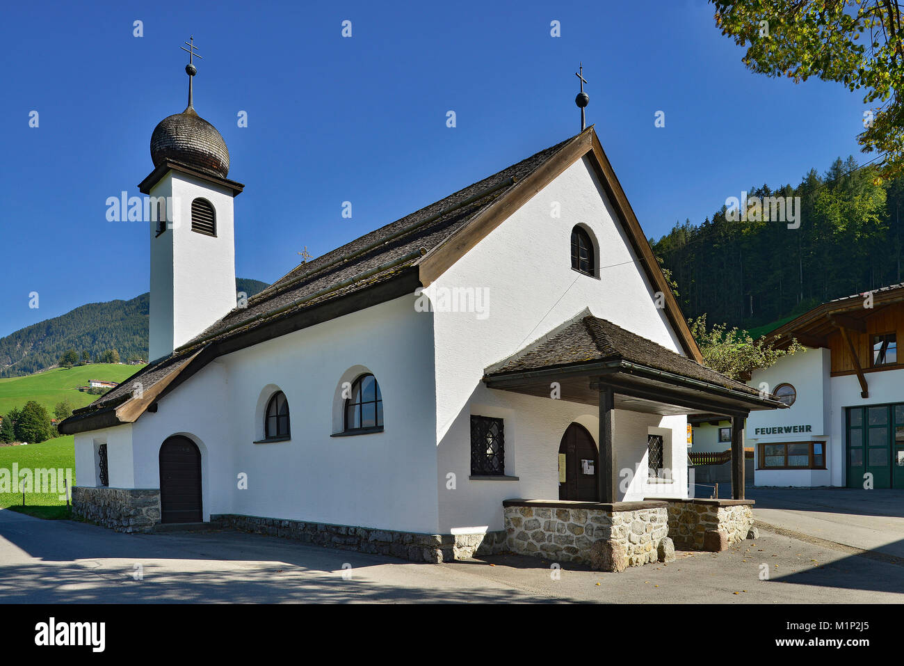 Dorfkirche, Gallzein, Tirol, Österreich Stockfoto