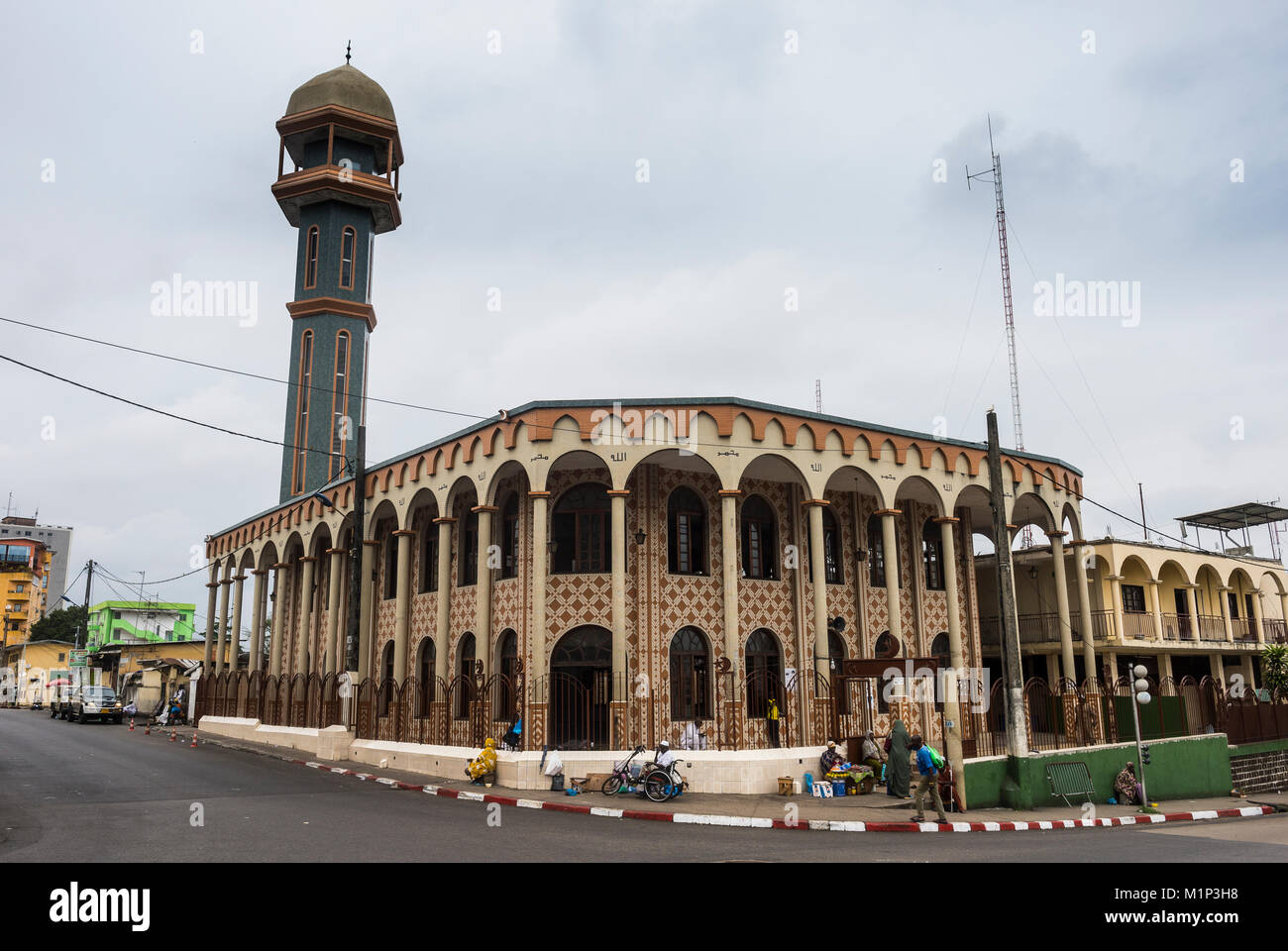 Central Mosque, Libreville, Gabun, Afrika Stockfoto