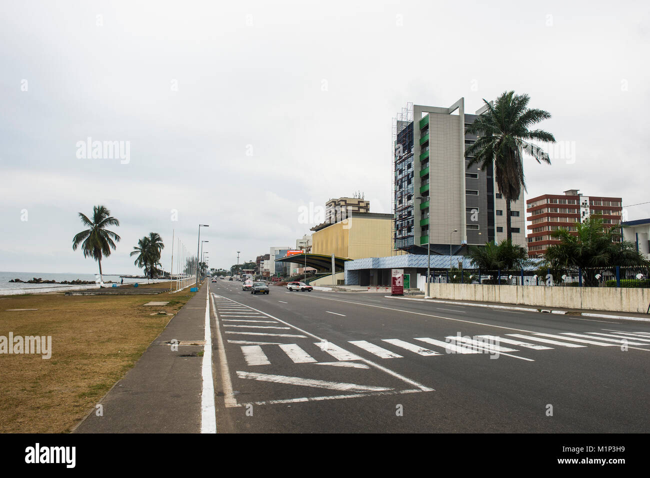 Ocean Boulevard, Libreville, Gabun, Afrika Stockfoto