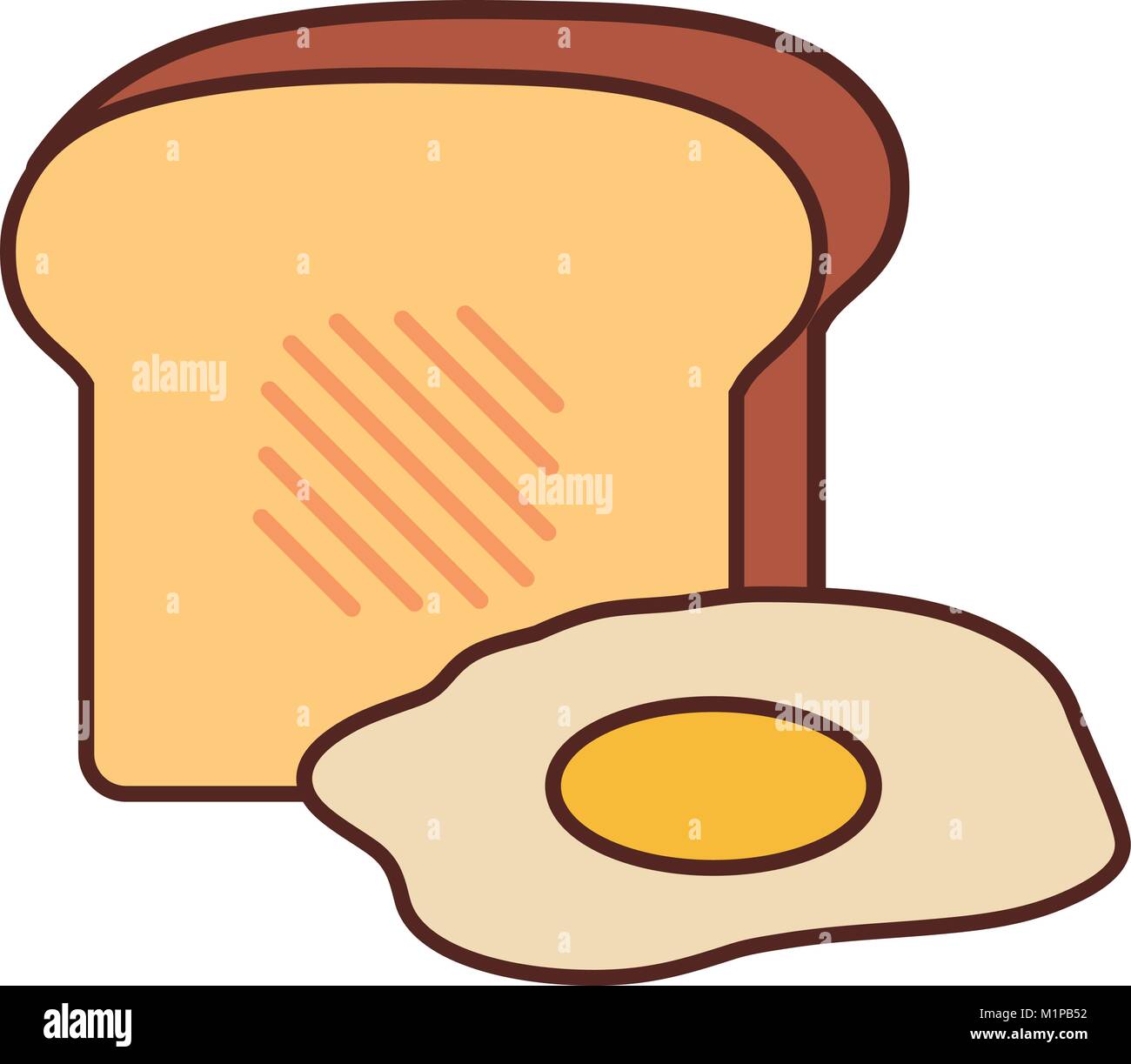 Toast Vector Illustration Stock Vektor