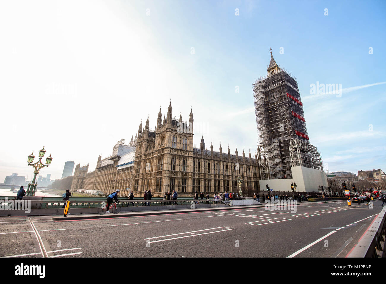 Das Parlament von Westminster mit dem Big Ben, London, England Stockfoto