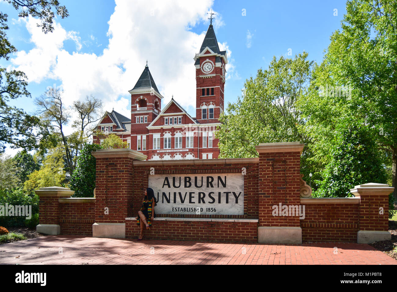 AUBURN, AL - Oktober 10,20 17: Auburn University in Auburn, Alabama ist eine öffentliche Forschungseinrichtung Universität 1856 gegründet. Stockfoto